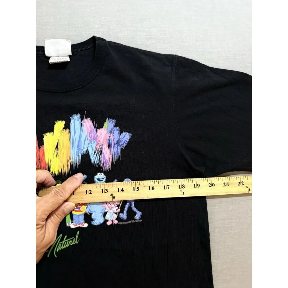 Sesame Street x Champion Natural Shirt Mens M‎ Black Graphic Short Sleeve Tee. - Picture 6 of 9